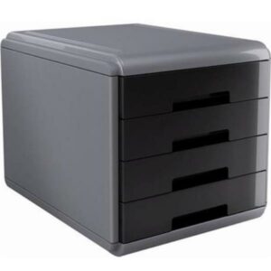 Arda Portacorrispondenza CASSETTIERA MYDESK 4CASSETTI NERA 29,5X38,5X28,2 CM