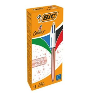 Bic Penne a Sfera CF12     4 COLORI ROSE GOLD