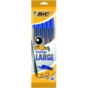 Bic Penne a Sfera CF5-BLISTER-CRISTAL 1.6 POUCH5 BLUE EU