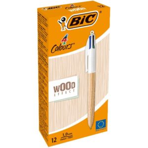 Bic Penne a Sfera CF12 4 COLORI WOOD