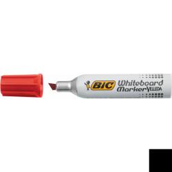 Bic Marcatori Bic Whiteboard Marker Velleda 1781 rosso punta scalpello tratto 3 5 – 5 5mm-Bic- fusto metallo  resistente al caldo/freddo (conf.12)