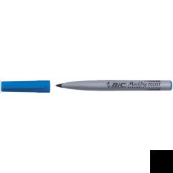 Bic Marcatori Bic Marking Pocket 1445 blu punta tonda tratto 1 1 mm -Bic- inchiostro base alcool (conf.12)