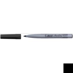 Bic Marcatori Bic Marking Pocket 1445 nero punta tonda tratto 1 1 mm -Bic- inchiostro base alcool (conf.12)