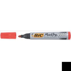 Bic Marcatori Bic Marking 2000 rosso punta tonda tratto 1 7 mm -Bic- fusto in plastica design conico  inchiostro a lunga durata (conf.12)