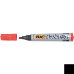 Bic Marcatori Bic Marking 2300 rosso punta scalpello  ultra resistente (3 7 mm-5 5 mm)-Bic- fusto in plastica design conico (Conf. 12 pz)