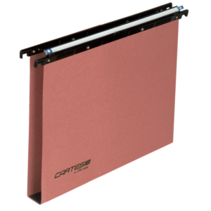 Bertesi Cartelle Sospese Cartelle sospese per cassetto Linea Cartesio Serie 100  colore arancio  interasse 39 39 8 cm  F.do U3 arancio (conf.50)