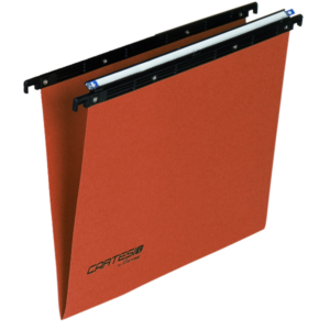 Bertesi Cartelle Sospese Cartelle sospese per cassetto Linea Cartesio Serie 100  colore arancio  interasse 33 33 8cm  F.do V (conf.50)