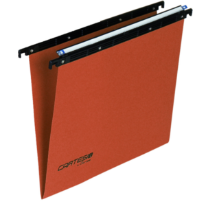 Bertesi Cartelle Sospese Cartelle sospese per cassetto Linea Cartesio Serie 100  colore arancio  interasse 39 39 8cm   Fdo V (conf.50)