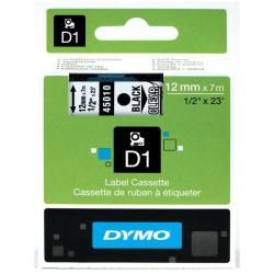 Dymo NASTRI PER ETICHETTATORI NASTRO  D1 12MMX7M NERO/TRASP