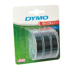 Dymo NASTRI PER ETICHETTATORI CF3NASTRI RILIEVO 9MMX3M NERO