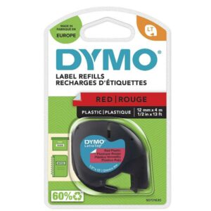 Dymo NASTRI PER ETICHETTATORI NASTRO LETRATAG 12MMX4M ROSSO