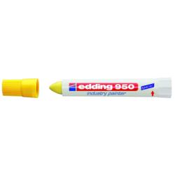 Edding Marcatori Marcatore a cera colore giallo  P/tonda  tratto 10 mm  adatto a contrassegnare superfici  impossibili  (Conf. 10 pz)