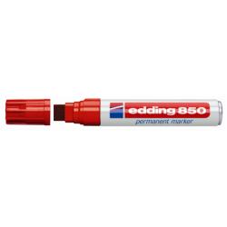 Edding Marcatori Marcatore permanente 850 colore rosso  P/scalpello tratto 5-16 mm (Conf. 5)