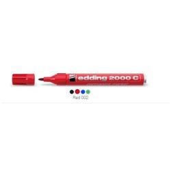 Edding Marcatori Marcatore permanente  2000C colore rosso  P/tonda tratto 1 5- 4mm (Conf. 10)