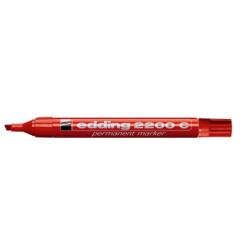 Edding Marcatori Marcatore permanente  2200C colore rosso  P/scalpello  tratto 1 – 5mm (Conf. 10)