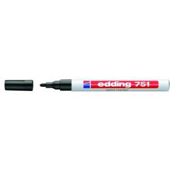 Edding Marcatori Marcatore permanente a vernice colore nero  P/tonda  tratto 1-2 mm (Conf. 10 pz)