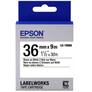 Epson NASTRI PER ETICHETTATORI NASTRO LK7WBN STD NERO/BIANCO36X9