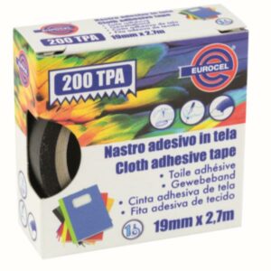 Eurocel Nastri adesivi NASTRO TELA TPA200 NERO 19X2.7