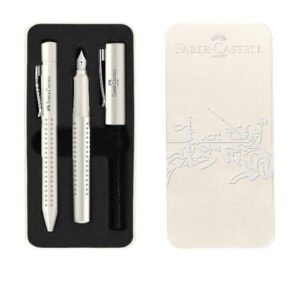 Faber Castell Penne a Sfera Set regalo Grip 2010 Harmony 1 penna stilografica larghezza di tratto M e 1 penna s fera 2010 Harmony M  coconut milk