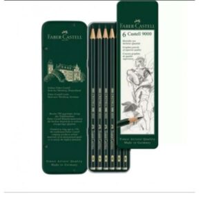 Faber Castell Matite cf. metallo 6 matite grafite