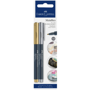 Faber Castell Marcatori Creative studio blister 2 marker metallic oro/argento