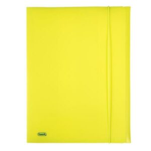 Favorit Cartelle e Cartelline CARTELLINA CON ELASTICO NEON GIALLO 24X33 DORSO 0-1