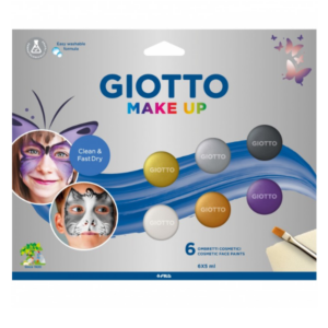 Giotto Kit Creativi GIOTTO MAKE UP – SET 6 OMBRETTI 5ML COLORI METALLICI ASSORTITI