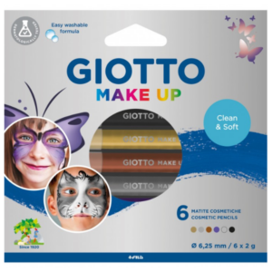 Giotto Kit Creativi GIOTTO MAKE UP – ASTUCCIO 6 MATITE COLORI METALLICI ASSORTITI