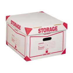 King Mec Scatole Archivio e Faldoni Contenitore Storage  Formato 41x27x43 cm (conf.12)