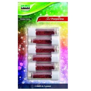 Lebez Kit Creativi CF6 PORPORINA 3 GRAMMI BLIST.6 PZ.