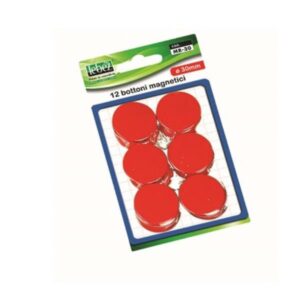 Lebez Accessori Lavagne e Planning CF12 BOTTONI MAGN.ROSSO 30 MM BLIST