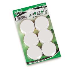 Lebez Accessori Lavagne e Planning CF6BLISTER DA 12 MAGN. BIANCO 30 MM