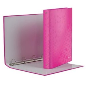 Leitz Raccoglitori RACCOLGITORE 4AN WOW FUCSIA METALLIZZATO 22X30 ANELLI TONDI DIAM 30