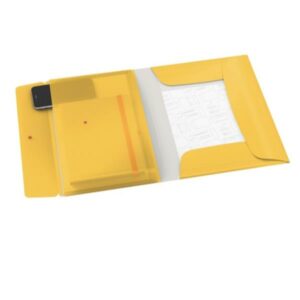 Leitz Cartelle e Cartelline Cosy Cartella a 3 lembi PP con busta espandibile interna giallo