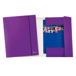 Leitz Cartelle e Cartelline CF5 CARTELLA A 3 LEMBI WOW 2.0 VIOLA METALLIZZATO CON ELASTICO (CF.5)