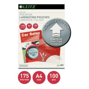 Leitz Accessori per plastificatrici CF100POUCHES A4 175 MICR UDT