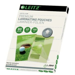 Leitz Accessori per plastificatrici CF100POUCHES UDT A5 80MICRON