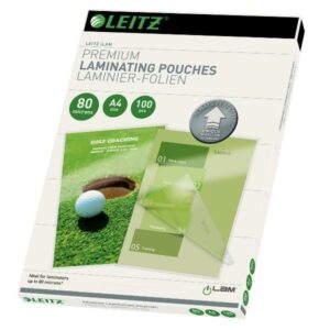 Leitz Accessori per plastificatrici CF100POUCHES UDT A4 80MICRON