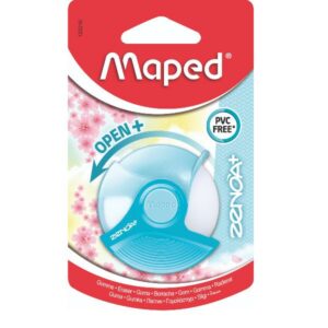 Maped Gomme BLISTER GOMMA ZENOA ROTONDA CON PROTEZIONE ESCLUDIBILE – COL PASTEL