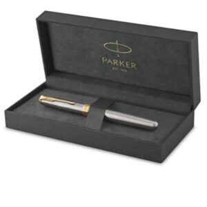 Parker Penne stilografiche Sonnet Stainless Steel GT Stilografica Pennino M