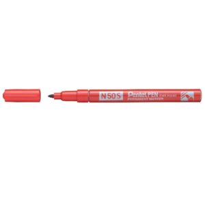 Pentel Marcatori Marcatore permanente rosso – punta slim e fusto in metallo. Punta 3,18 mm