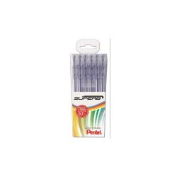 Pentel Penne a Sfera SUPERB TASCHINA 6 PZ BK77 NERO