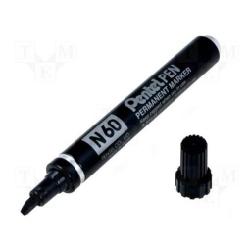 Pentel Marcatori Marcatore N60 punta scalpello nero 4 3 mm (conf.12)