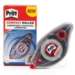 Pritt Correttori Correttore roller a nastro Pritt Compact  ergonomico  frizione tendinastro  larghezza 4 2mm  lunghezza 8 5 m (conf.10)