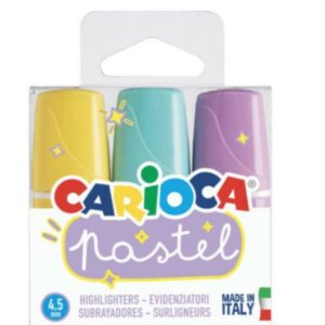 Carioca Evidenziatori CARIOCXA EVIDENZIATORE PASTEL MINI MEMOLIGHT SCATOLA 3pz.