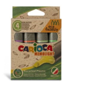 Carioca Evidenziatori Evidenziatorepunta scalpello ipunta di 5 mm   colori assortiti fucsia verde giallo arancione