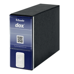 Esselte Registratori REGISTRATORI DOX 3 – ACCO – DORSO 8 CM FORMATO MEMORANDUM A5 BLU