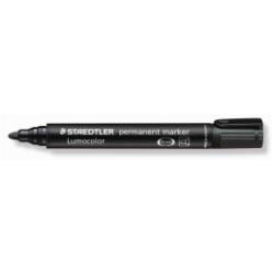 Staedtler Marcatori Marcatore Lumocolor Permanent colore  nero  punta tonda c.a. 2 mm dry safe inchistro subito asciutto  (conf.10)