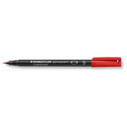 Staedtler Penne punta in fibra Penna Lumocolor Permanent rossa 0.4 mm superfine  adatta a qualsiasi superficie dry safe inchiostro permanente  (conf.10)