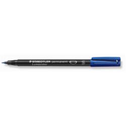 Staedtler Penne punta in fibra Penna Lumocolor Permanent blu 0.4 mm superfine  adatta a qualsiasi superficie dry safe inchiostro permanente  (conf.10)